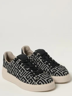 Sneakers B-Court Balmain in canvas jacquard
