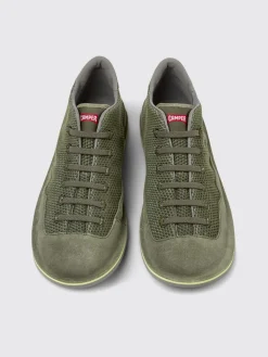 Sneakers Beetle Camper in cotone riciclato e nabuk