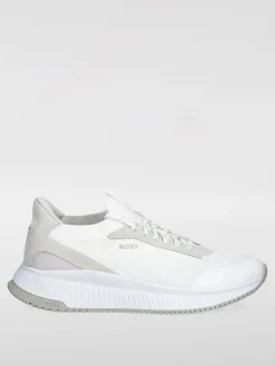 Sneakers Boss in maglia e camoscio