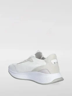 Sneakers Boss in maglia e camoscio