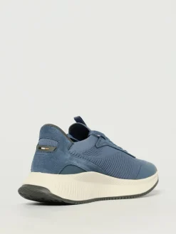 Sneakers Boss in maglia e camoscio