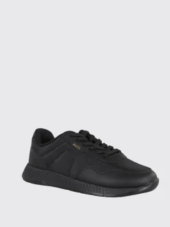 Sneakers Boss in pelle e mesh