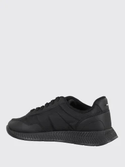 Sneakers Boss in pelle e mesh