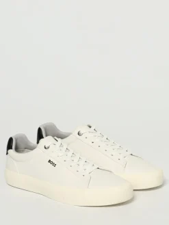 Sneakers Boss in pelle sintetica a grana