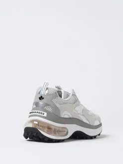 Sneakers Bubble Dsquared2 in camoscio e mesh