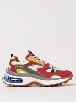 Sneakers Bubble Dsquared2 in pelle e mesh