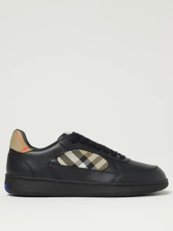 Sneakers Check Burberry in pelle e mesh