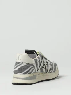 Sneakers Conny Premiata in canvas stampa animalier