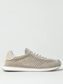 Sneakers DG Cushion Dolce & Gabbana in camoscio e tessuto traforato