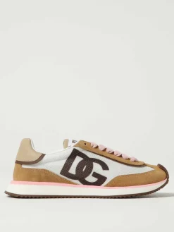 Sneakers DG Cushion Dolce & Gabbana in mesh e camoscio