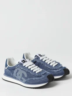 Sneakers DG Cushion Dolce & Gabbana in denim di cotone