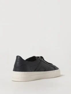 Sneakers Double Buckle Santoni in pelle a grana