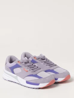 Sneakers EA7 in camoscio e mesh