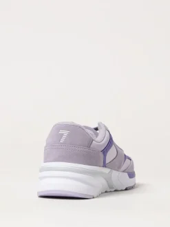 Sneakers EA7 in camoscio e mesh