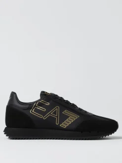 Sneakers EA7 in camoscio e mesh