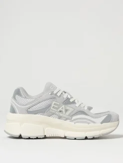 Sneakers EA7 in mesh e camoscio