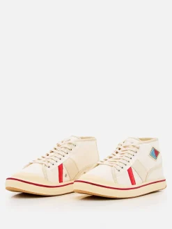 Sneakers Eliot Bottega Veneta in canvas di cotone e pelle