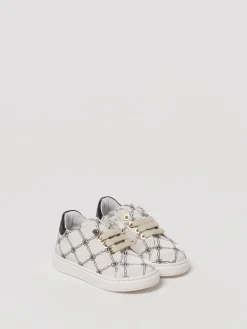 Sneakers Elisabetta Franchi La Mia Bambina in canvas con stampa monogram