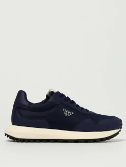 Sneakers Emporio Armani in pelle saffiano e nylon