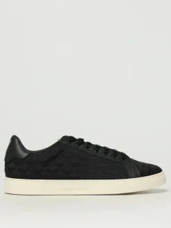 Sneakers Emporio Armani in mesh con logo jacquard