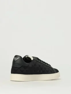 Sneakers Emporio Armani in mesh con logo jacquard