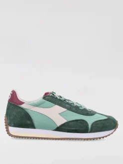 Sneakers Equipe Diadora Heritage in camoscio e canvas