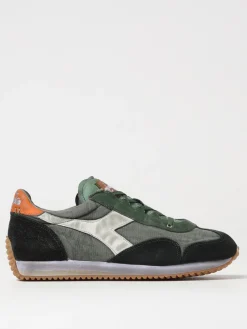 Sneakers Equipe Dirty Sw Evo Diadora Heritage in camoscio e canvas used