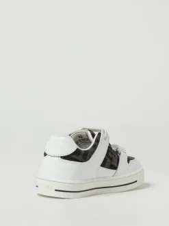 Sneakers Fendi in pelle e misto cotone jacquard