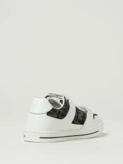 Sneakers Fendi in pelle e misto cotone jacquard