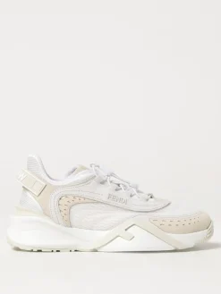 Sneakers Flow Fendi in camoscio e mesh
