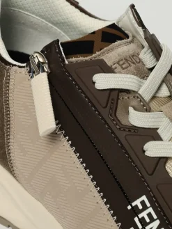 Sneakers Flow Fendi in pelle e mesh