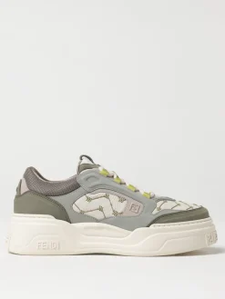 Sneakers Force Fendi in pelle e mesh