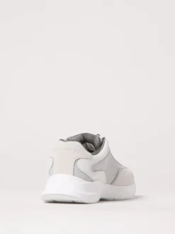 Sneakers Gancini Ferragamo in camoscio e mesh