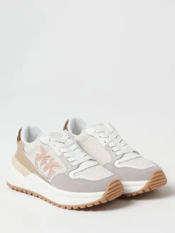 Sneakers Gem Pinko in pelle e mesh