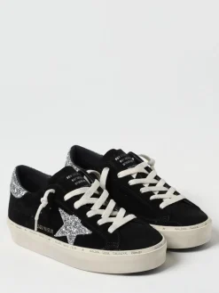 Sneakers Hi Star Golden Goose in camoscio e glitter used