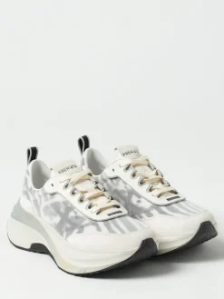 Sneakers Hill Premiata in mesh e camoscio con stampa animalier