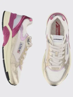 Sneakers Hyperway Autry in pelle laminata e mesh