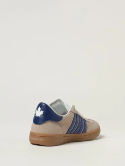 Sneakers in pelle di vitello scamosciata con logo Dsquared2