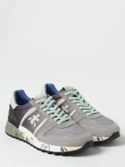 Sneakers Lander Premiata in camoscio e nylon