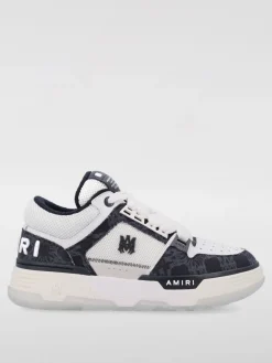Sneakers MA-1 Amiri in pelle e denim con logo jacquard