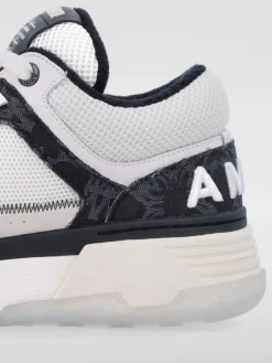 Sneakers MA-1 Amiri in pelle e denim con logo jacquard