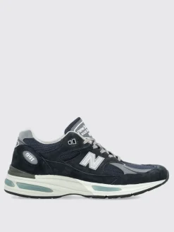 Sneakers Made in UK 991v2 New Balance in camoscio e mesh