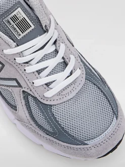 Sneakers Made in USA 990v4 New Balance in camoscio e mesh