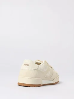 Sneakers Match Fendi in camoscio e misto cotone jacquard