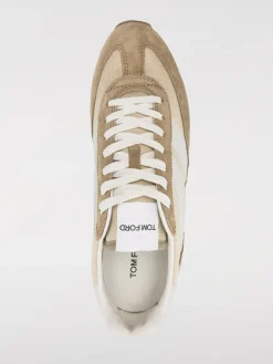 Sneakers Mick Tom Ford in camoscio e mesh