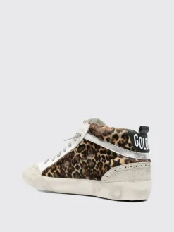 Sneakers Mid Star Golden Goose in cavallino animalier e pelle used