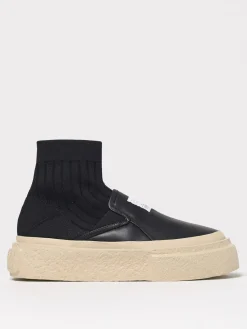 Sneakers MM6 Maison Margiela in pelle e maglia stretch