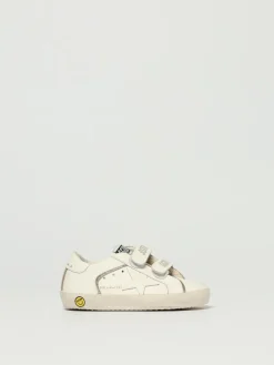 Sneakers Old School Golden Goose in pelle e glitter used