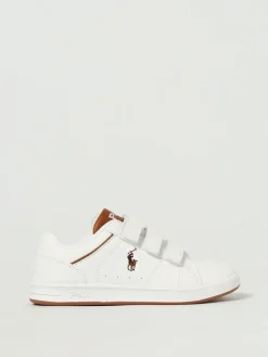 Sneakers Polo Ralph Lauren in pelle sintetica con logo ricamato