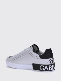 Sneakers Portofino Crown Dolce & Gabbana in pelle stampata con strass